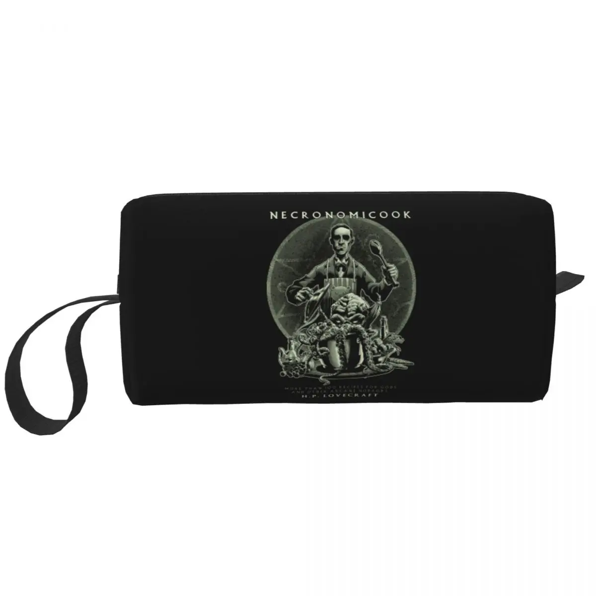 Custom Cooking Call Of Cthulhu Travel Cosmetic Bag for Women Lovecraft Makeup Toiletry Organizer Ladies Beauty Storage Dopp Kit