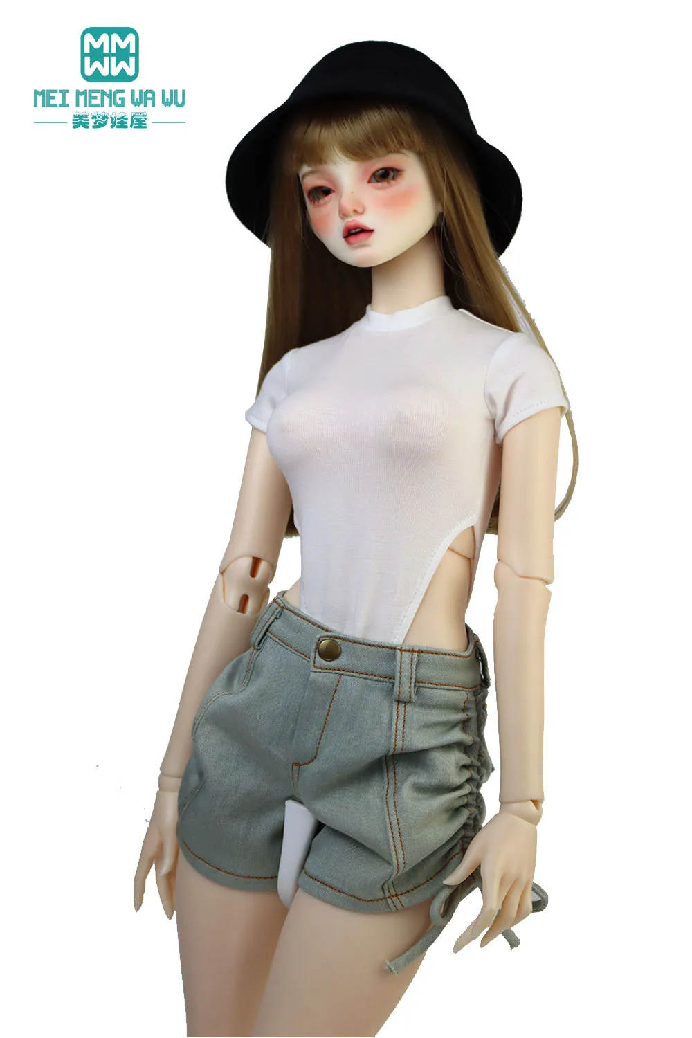 Fits 1/3 BJD Doll Clothes Toys Ball Jointed Doll Stylish drawstring jeans Toys Gift