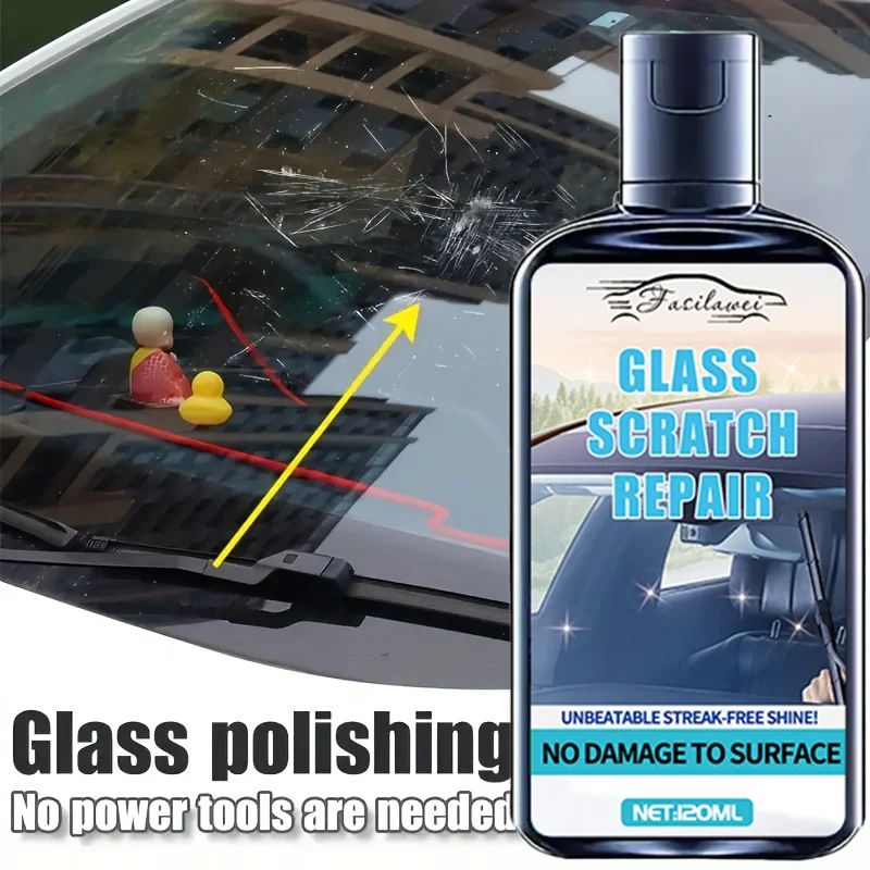 Glass Scratch Repair Kit - Multi functional range of use, polishing and restoring glass scratches, long-lasting retention