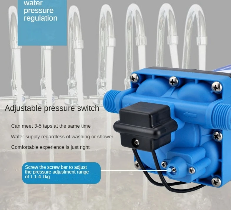 

DPHC-F43 Electric Diaphragm Water Pump Sprayer Self-Priming Pressure Pump for Car Washing and Irrigation