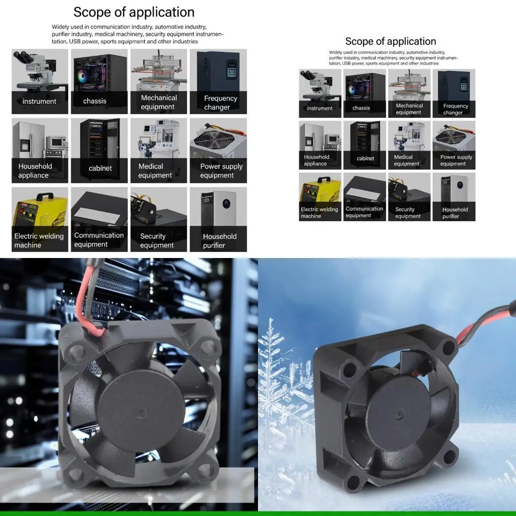 

U55C Тихий USB-вентилятор 5 В с высоким потоком воздуха, охлаждающий радиатор для 3D-принтера ПК, процессора 30x30x10 мм