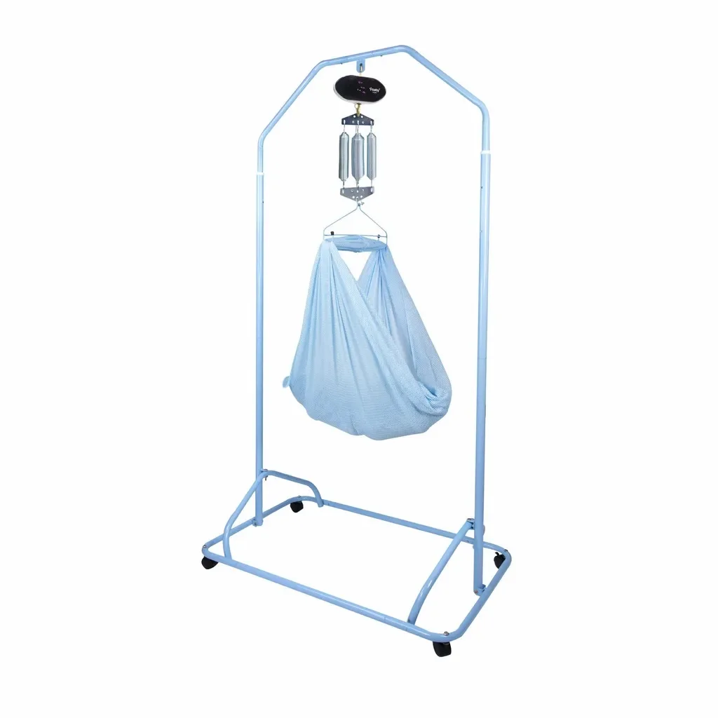 Electric Auto Baby Hanging Cradle With Wheels Newborn Rocking Hammock Bed Complete Set 7 Springs Breathable Cradle Net Infant