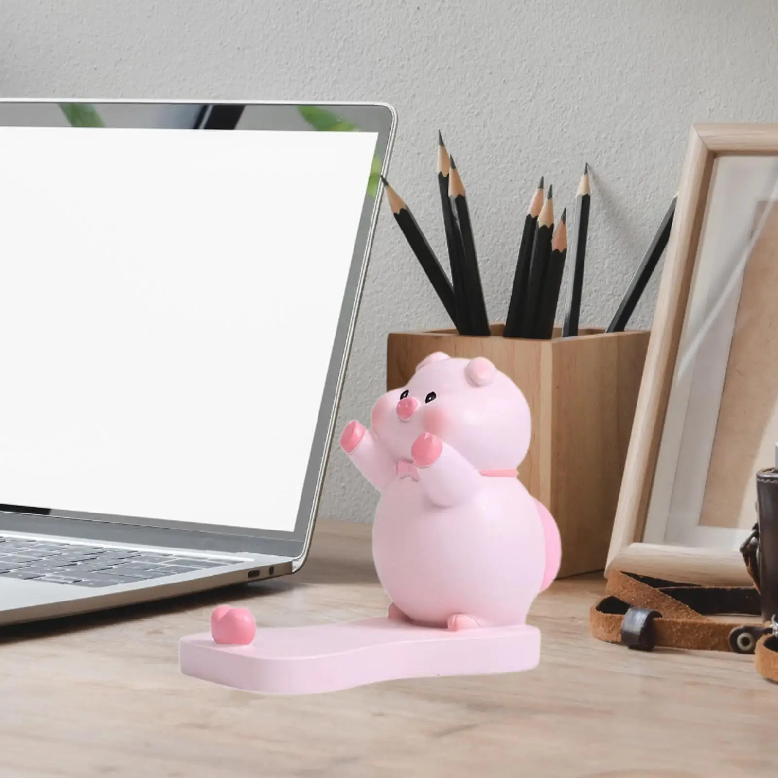 

Милая подставка для телефона в виде свиньи, универсальная милая настольная подставка для телефона из смолы для стола, все мобильные телефоны, домашний декор, декоративное украшение для дисплея