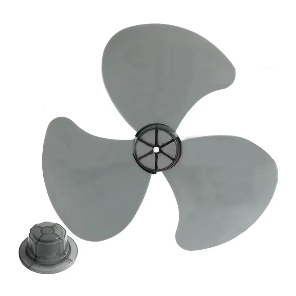 

16 Inch Household Plastic Fan Blade Three Leaves With Nut Cover For Pedestal Fan Table Fanner General Accessories