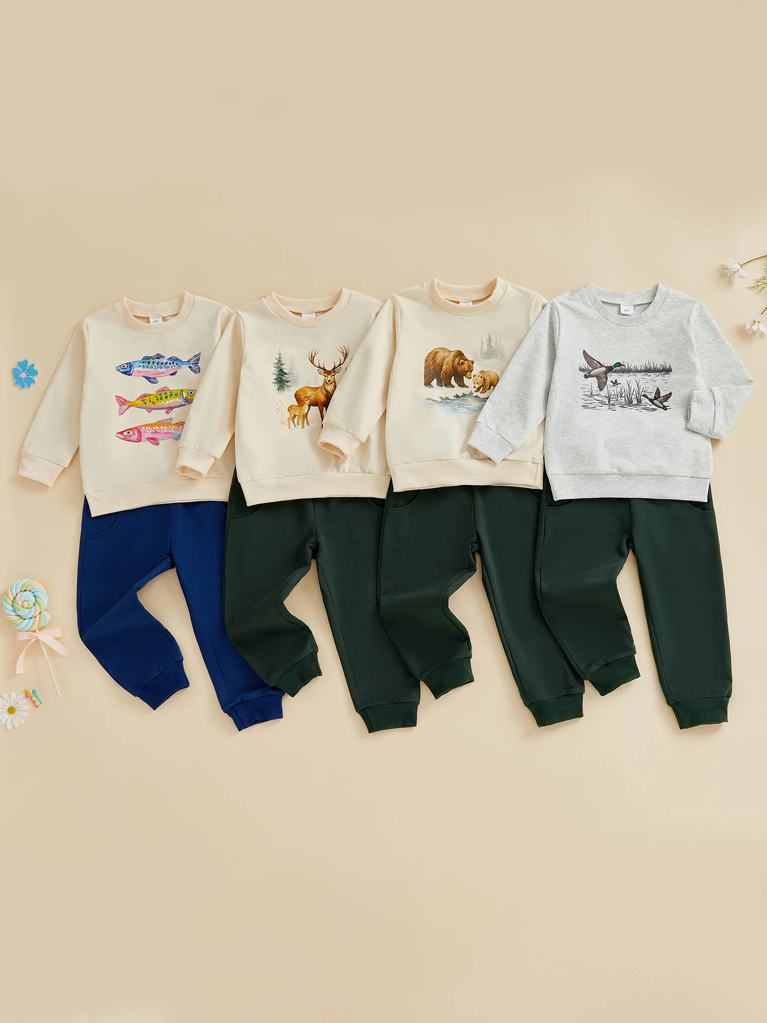 

Очаровательный зимний наряд для маленьких девочек, куртка с капюшоном и леггинсы с цветочным принтом, комплект из 2 предметов для холодной погоды