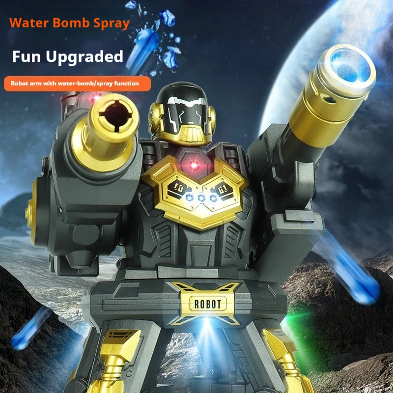 2.4G Universal RC Fighting Robot with Water Spray, Remote Control Battle Toy, Multiplayer Interactive Combat Game Toy for Adults