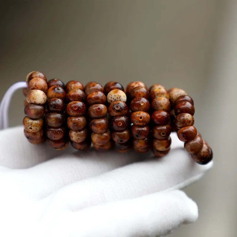 8Mm Fire Cloud Moon Bodhi Garlic Bud Intestine Bracelet