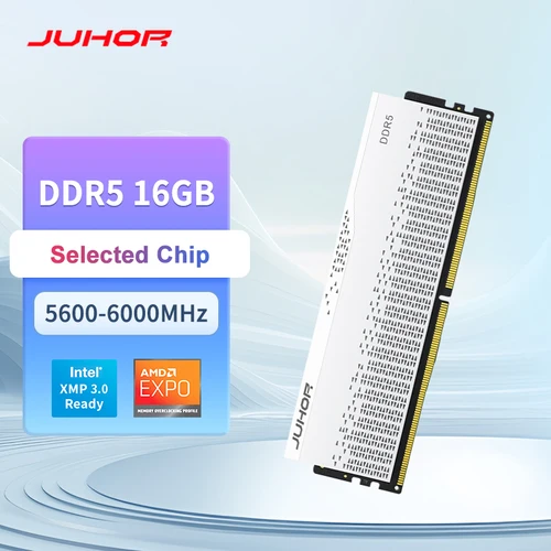 JUHOR Memoria Ram DDR5 RAM 16GB 5600MHz 6000MHz Memoria de escritorio para juegos de computadora DIY
