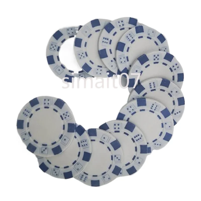 مجموعة شرائح البوكر - تكساس هولدم وبلاك جاك مع حقيبة حمل وبطاقات ونرد وأزرار #5