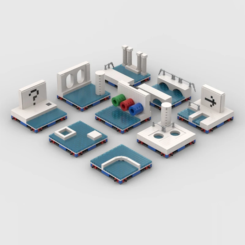 City Street View Model MOC Building Bricks The Pool Rooms Modular Technology Gifts Holiday Assemble Children Toys Suit