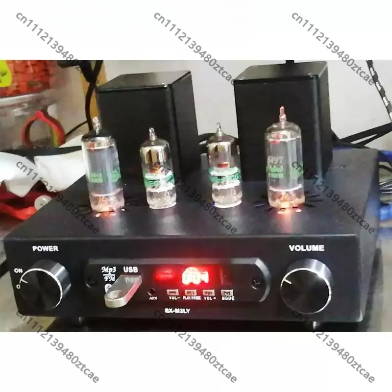 HiFi Audio Vacuum Tube Power Amplifier Bluetooth USB Flash Drive Playback Function Tube Amplifier Equipped With Remote