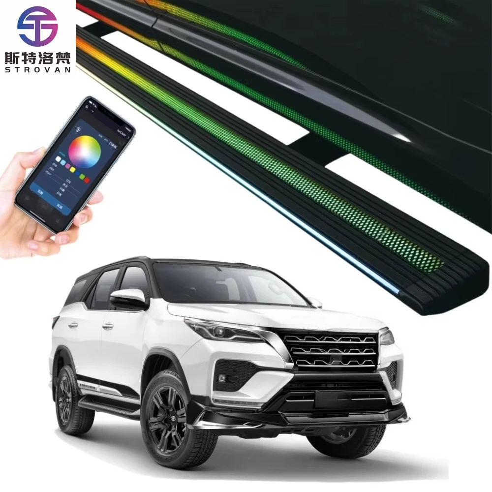 

STLF CLRAK 2007-2021 for Fortuner Electric Automatic Foot Side Steps Power Running Board for TRD 2014-2018 for For