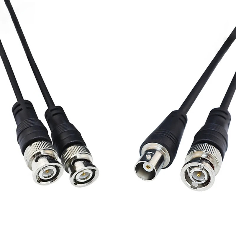 

BNC Male to Male female Adapter dual head Cable video Connector extension Pigtail Wire For CCTV Camera Accessories 0.5m-3meters