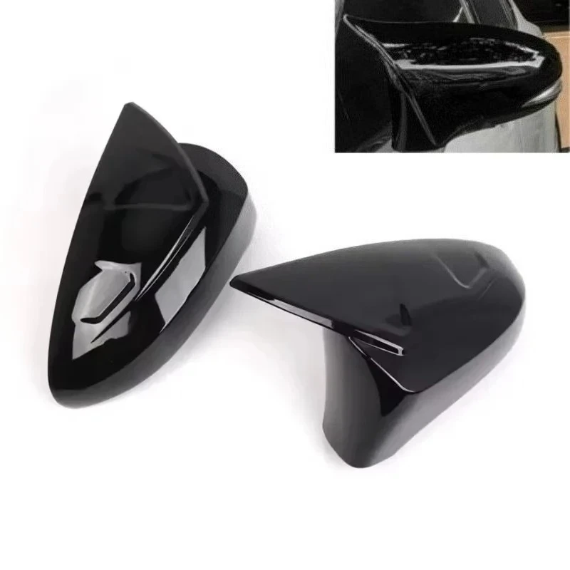 1 Pair For Lexus IS/ IS GS/ GS CT LS ES RC F Sport Left Hand Drive Side Rearview Mirror Cover Cap Wing Carbon Fiber Black