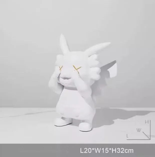 Modern Funny  Cartoon Picachu Resin Sculpture Home Livingroom Porch Desktop Statue Decoration Children's Room Ornaments Crafts - Image 6