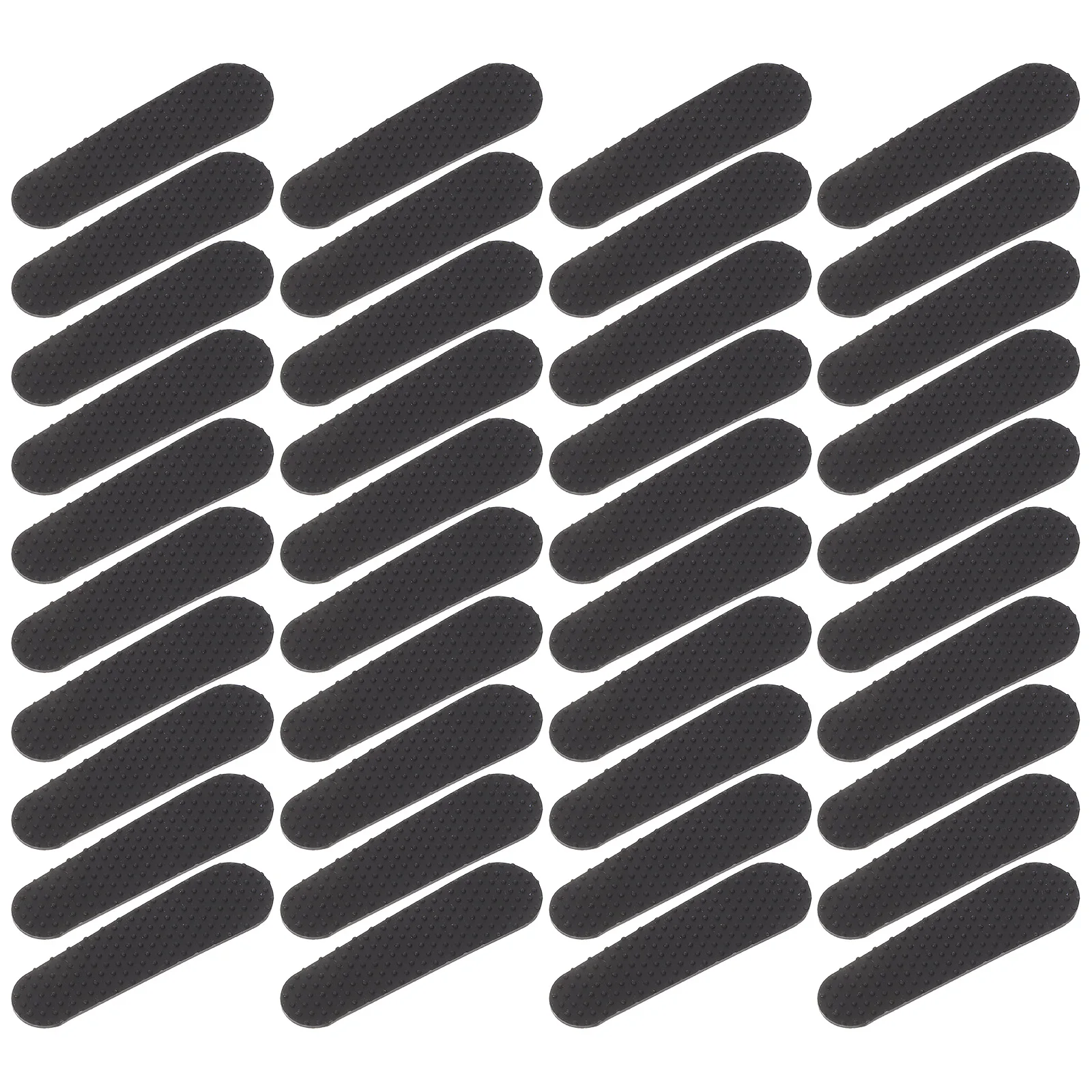 

100pcs Anti Slip Wooden Hanger Strips Silicone Grip Clothes Non Skid Hanger Grips For Coats Home Hotel Store Display Use