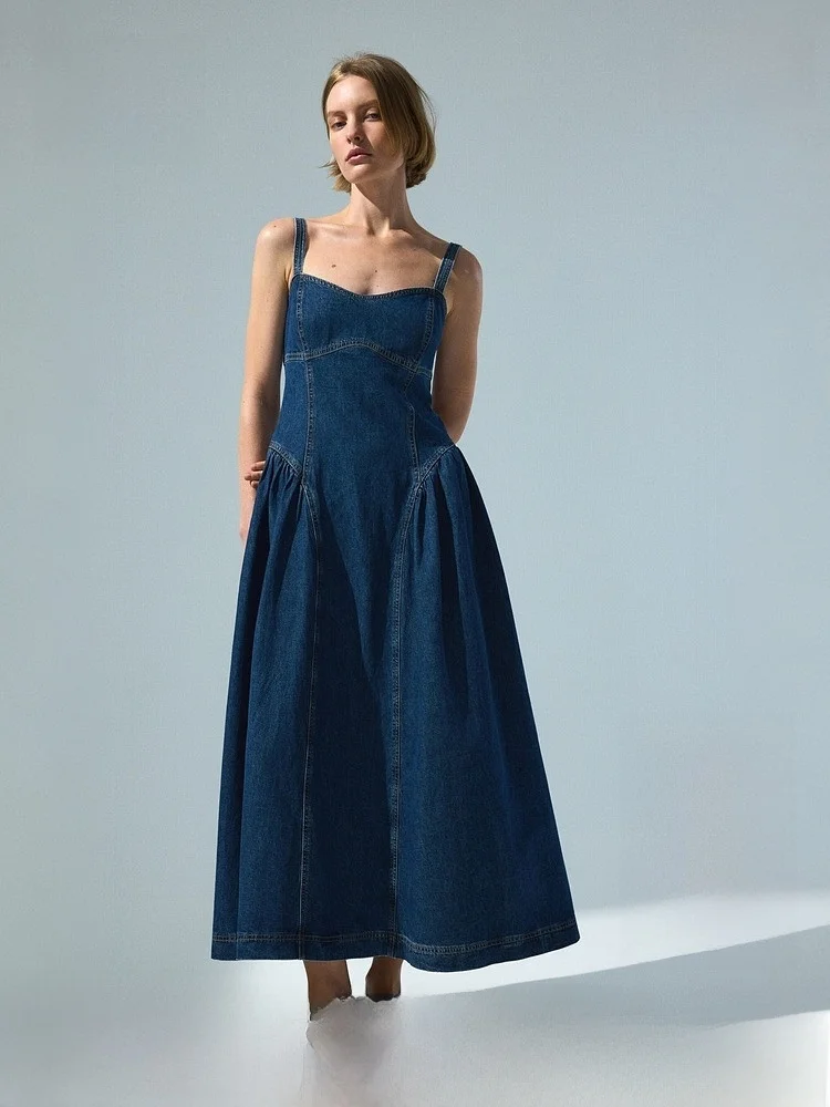 

Женская джинсовая юбка-клеш H&M, повседневная, весна 2026, из хлопка, стандартный крой, для ежедневной носки