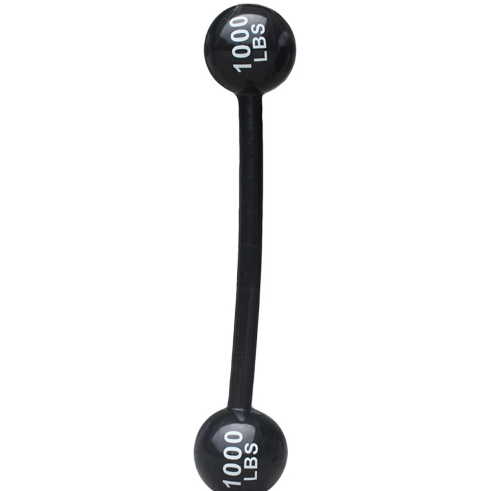 2 قطعة لعبة الحديد السميكة القابلة للنفخ PVC للأطفال الرياضة لعب حفلة عيد ميلاد كرنفال في الهواء الطلق لعب الأطفال الدمبل