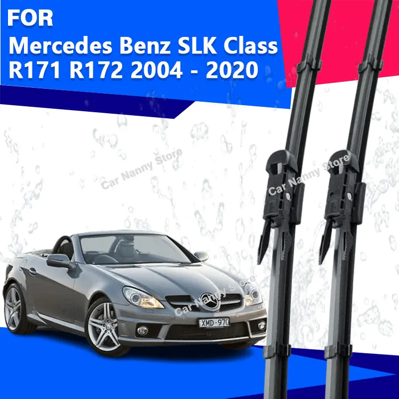 

Front Windshield Windscreen Blades for Mercedes Benz SLK Class R171 R172 2004 - 2020 Car Wipers Rubber Strip Wiper 2005 2006