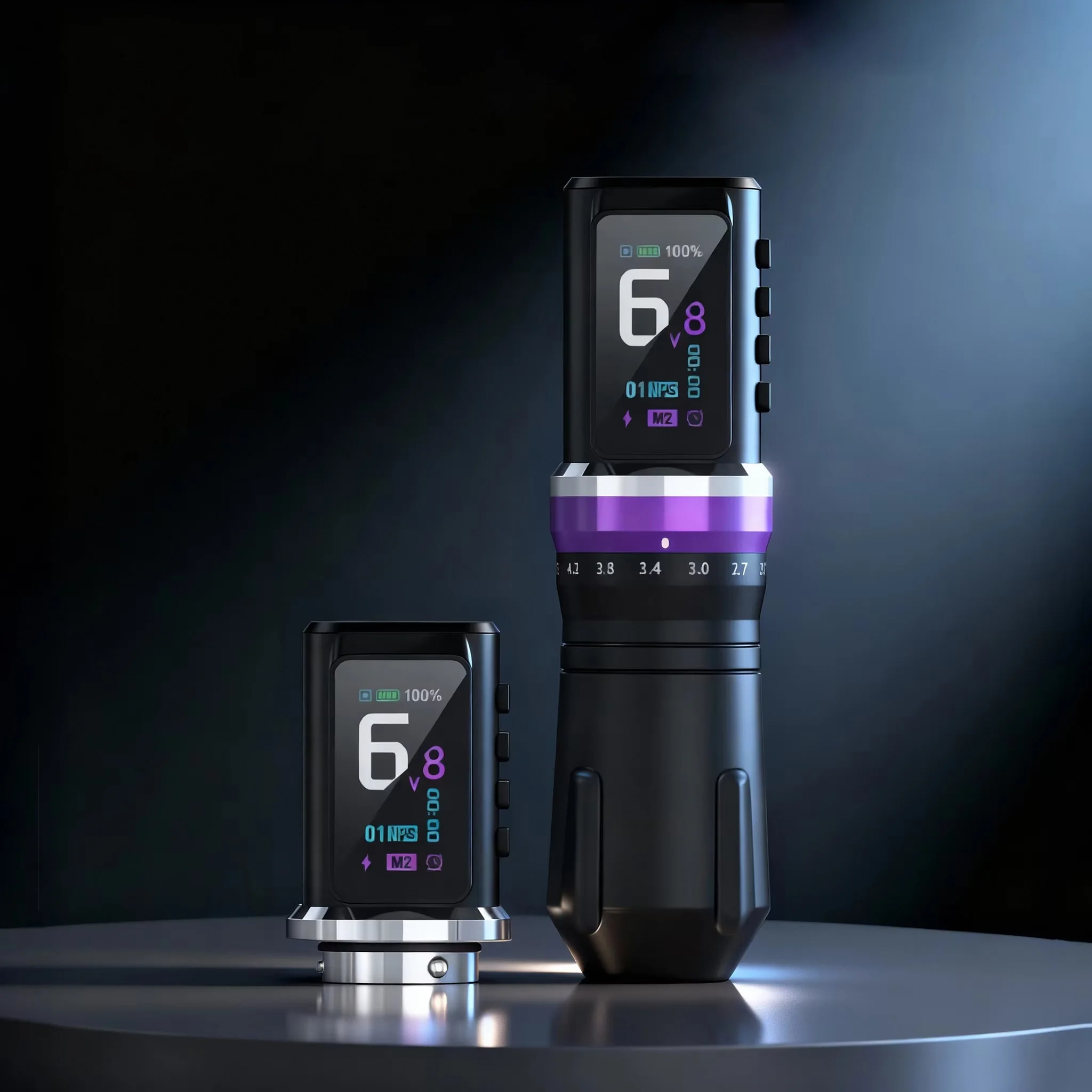 

1PC Adjustable 2.3-4.5MM Stroke Wireless Tattoo Machine With 2200mAh Battery Tattoo pen for Permanent Body Arts