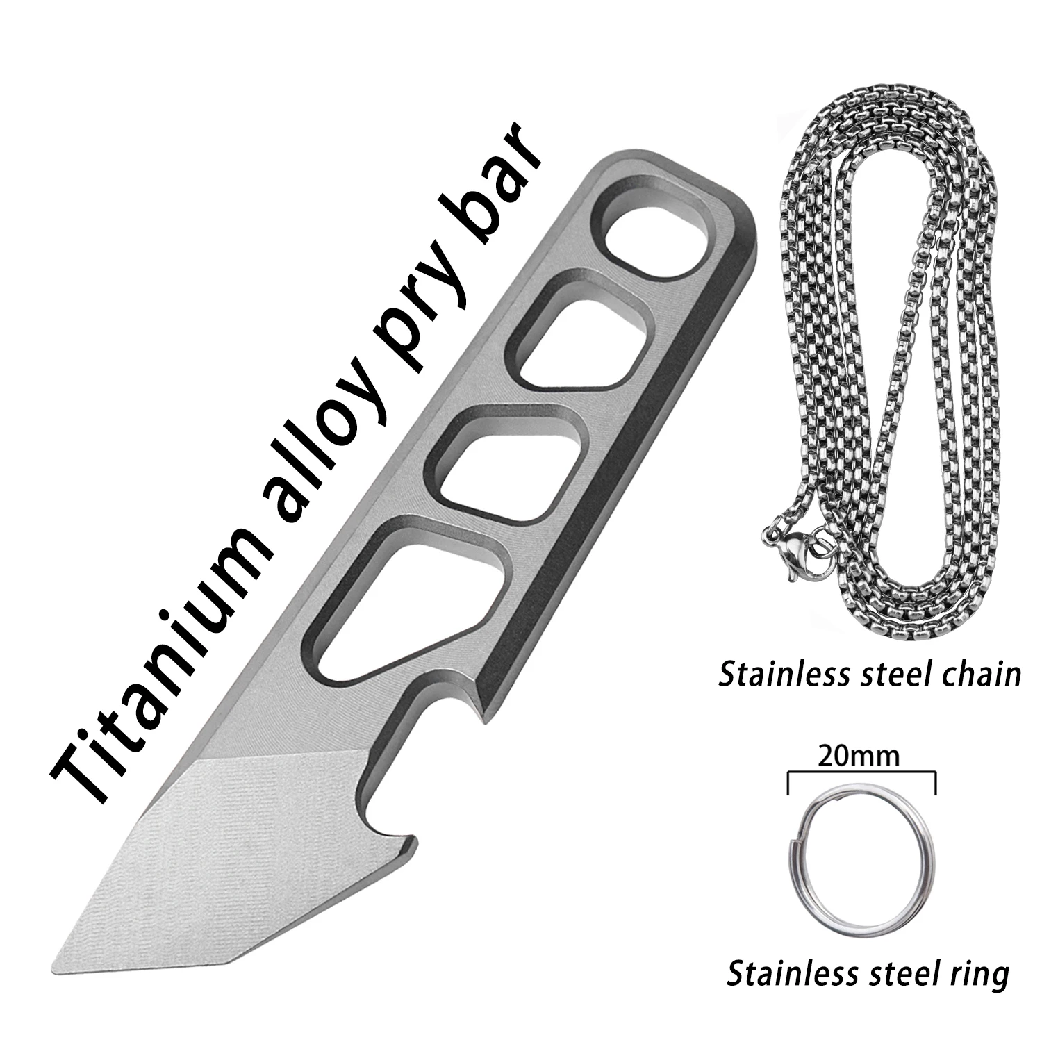 Multifunctional Titanium Alloy Outdoor Camping Tool - Durable And Lightweight Camping Gear.TGZUO-FC11