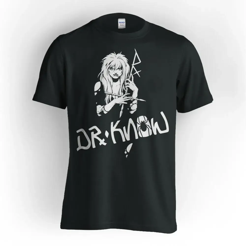 Dr. Know ( Girl Logo ) T-Shirt  New  M L XL 2XL (Black) Oxnard Hardcore Punk