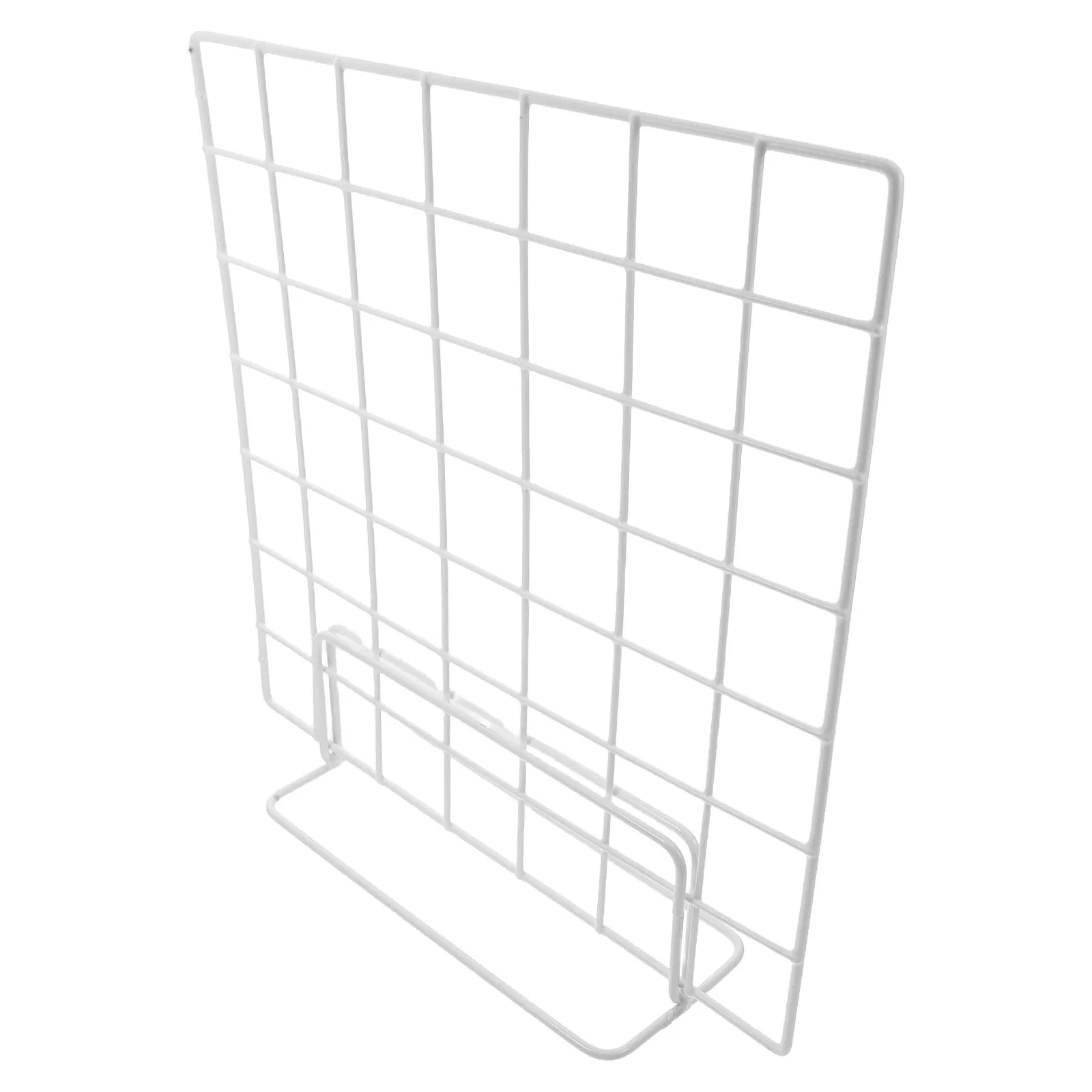 2Pcs Grid Display Rack Iron Wire Multifunctional Desktop Photo Stand Tabletop Organizer Panel for Craft Shows Market Stalls