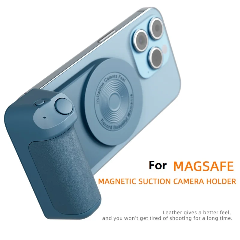 Universal for iPhone for Magnsafe Android Phone Magnetic Stand Bluetooth Self Timer Handle Selfie Stick Grip Snap Shot Dock Base