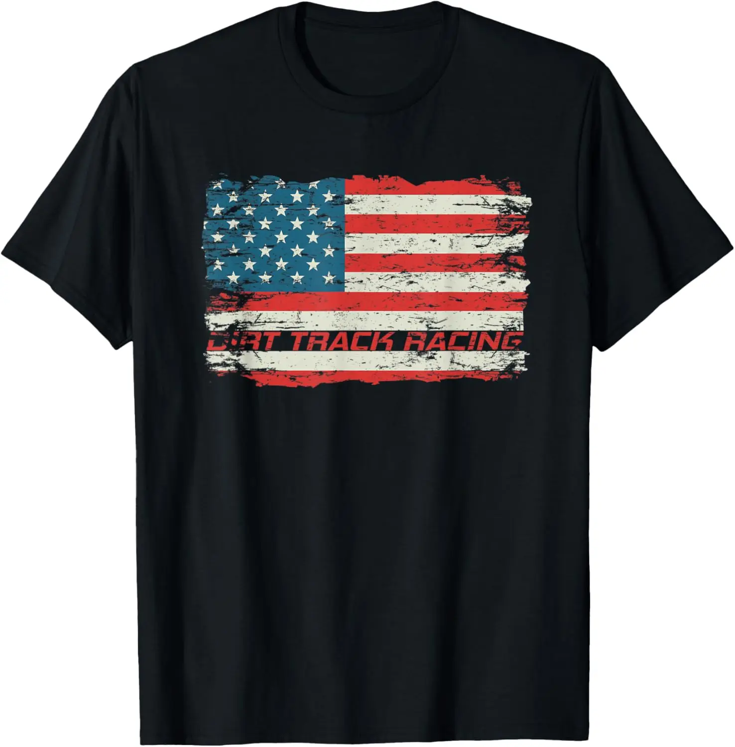 US Dirt Track Racing shirts for men with American Flag