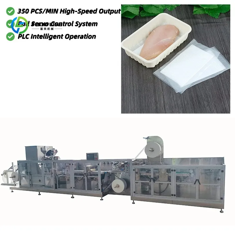 Professional Customized Food Pad Manufacturing Machine High Speed Automatic Absorbent Pad Production for Fruit and Meat Trays