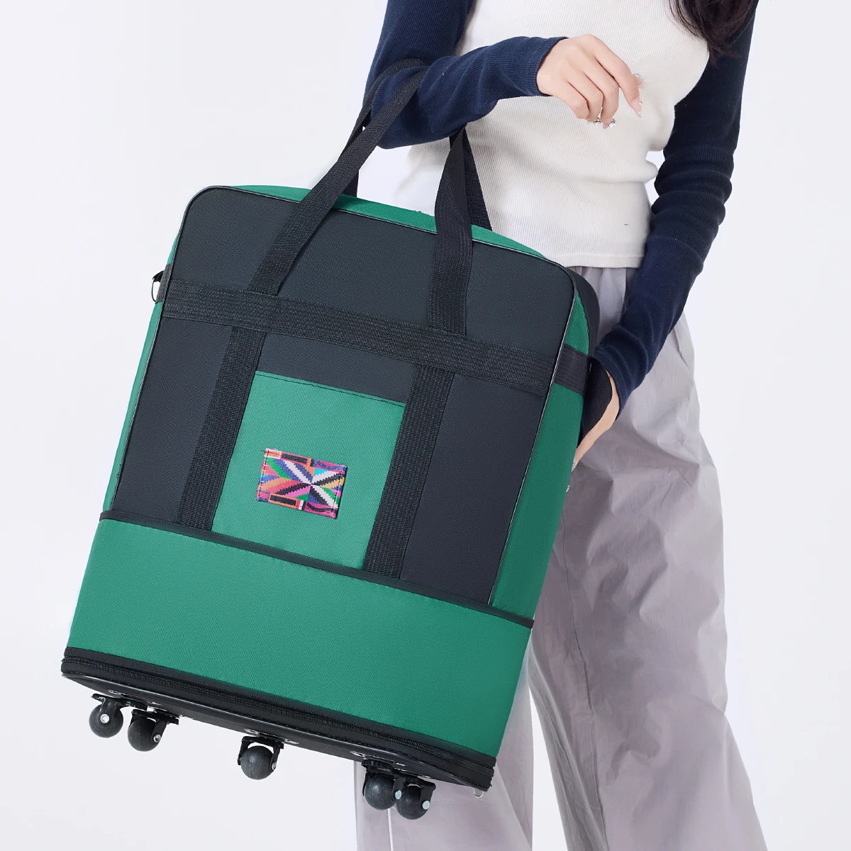 Oxford Cloth Backpack-Style Travel Bag with Large Capacity, Suitable for Global Travel and Luggage Shipping, for Both Genders