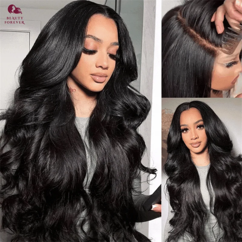 

Beautyforever Drawstring 13x4 Lace Front Human Hair Wig Bye Bye Knots Brazilian Body Wave Glueless Wig Human Hair Ready To Wear