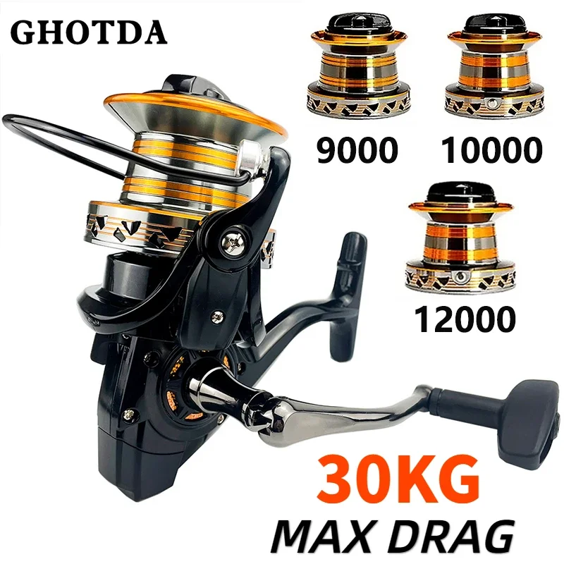 スピニングビッグフィッシングリール-9000-10000-12000-シリーズ強力なドラッグ-30-キロロングキャストジギングホイール-47-1-シーボート釣り-accesorios