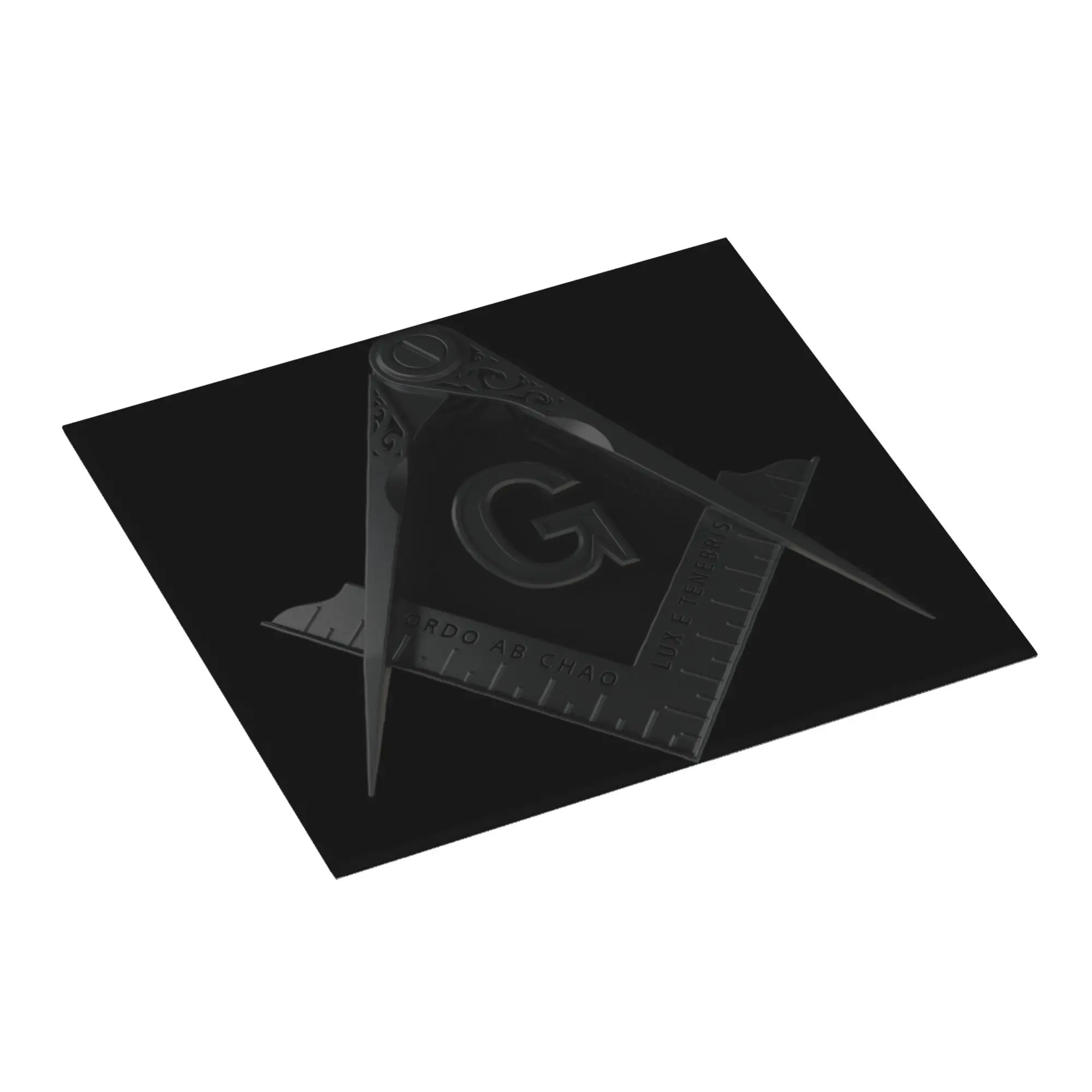 Freemason Square And Compass Drying Mat For Kitchen Waterproof Reusable Masonic Symbol Bathroom Countertop Protector Mat