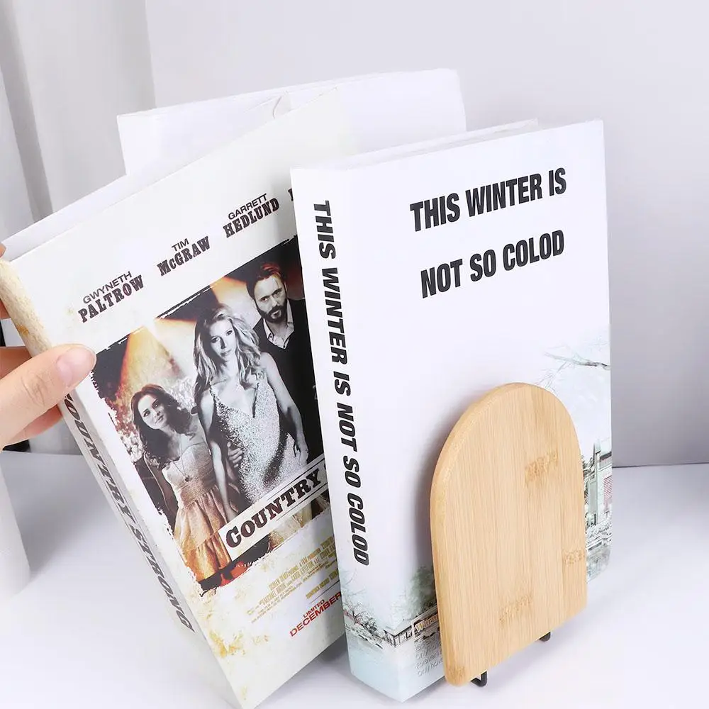 Nature Room Desk Storage Desktop Organizer Office Supplies Student Stationary Wood Bookend Bookshelf Book Stand Book Holder
