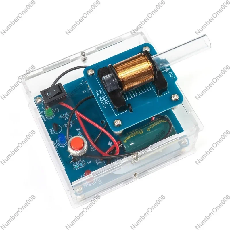 High Voltage DIY Coil Launcher Kit, Electromagnetic Experiment Module with Circuit Board Soldering Practice