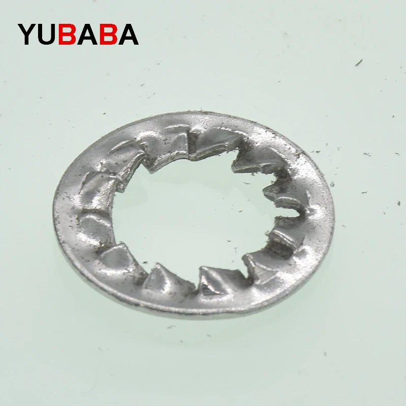 DIN6798J Internal Tooth Lock Washer Metric Star Washer M3 M4 M5 M6 M8 M10 M12 M14 M16 M18 M20 304 Stainless Steel Gasket