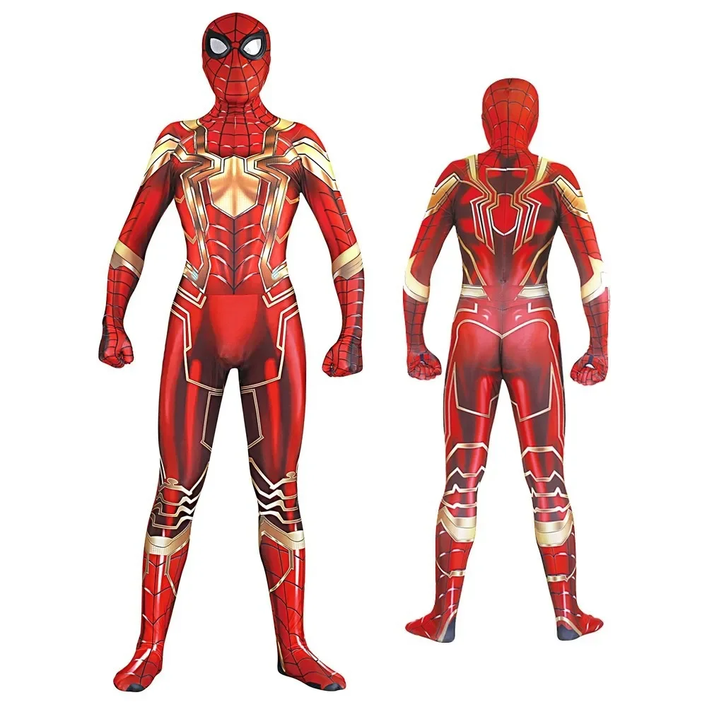 Spider Man Cosplay Costume Zentai Spiderman Costume Superhero Bodysuit Spandex Jumpsuit Suit for Child Kids Adult