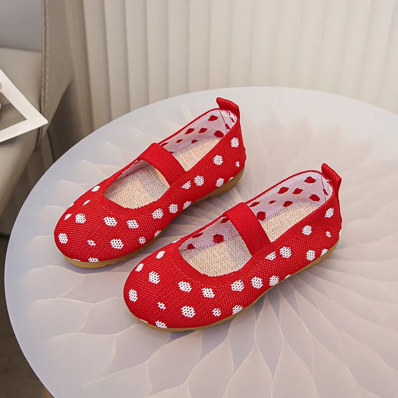 

Classic Girls Mesh Loafers Spring Autumn New Children Red Flat Shoes Trend Causal Princess Fashion Kids Leather Shoes Breathable