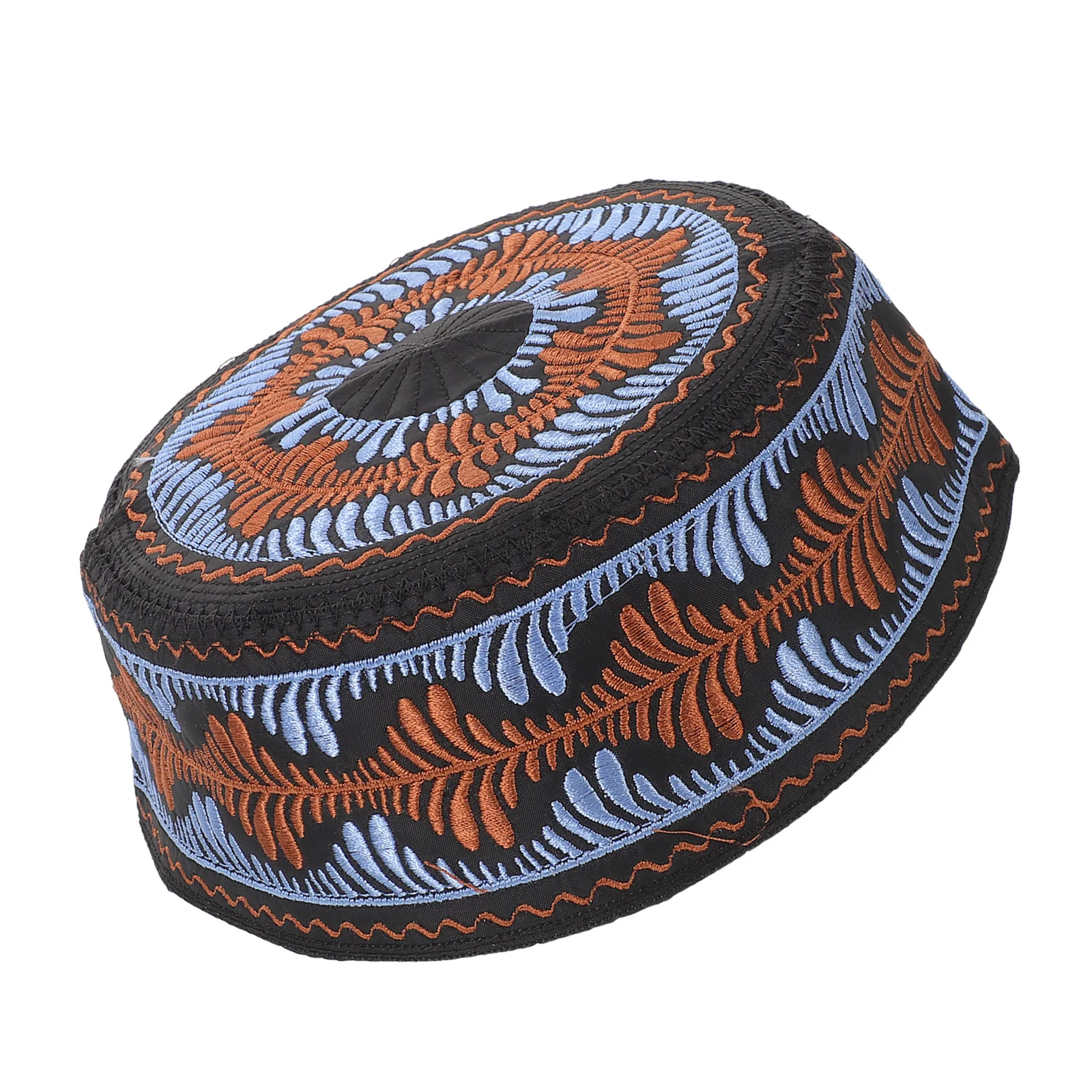 

Breathable Muslim Kids Hat Embroidered Islamic Prayer Cap Boys Traditional Worship Headwear Eid Mosque Daily Use Cotton