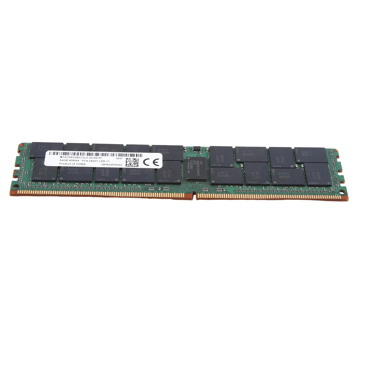AT87-For MT 64GB DDR4 Server RAM Memory 2400Mhz PC4-19200 288PIN 4DRx4 RECC Memory RAM 1.2V REG ECC RAM