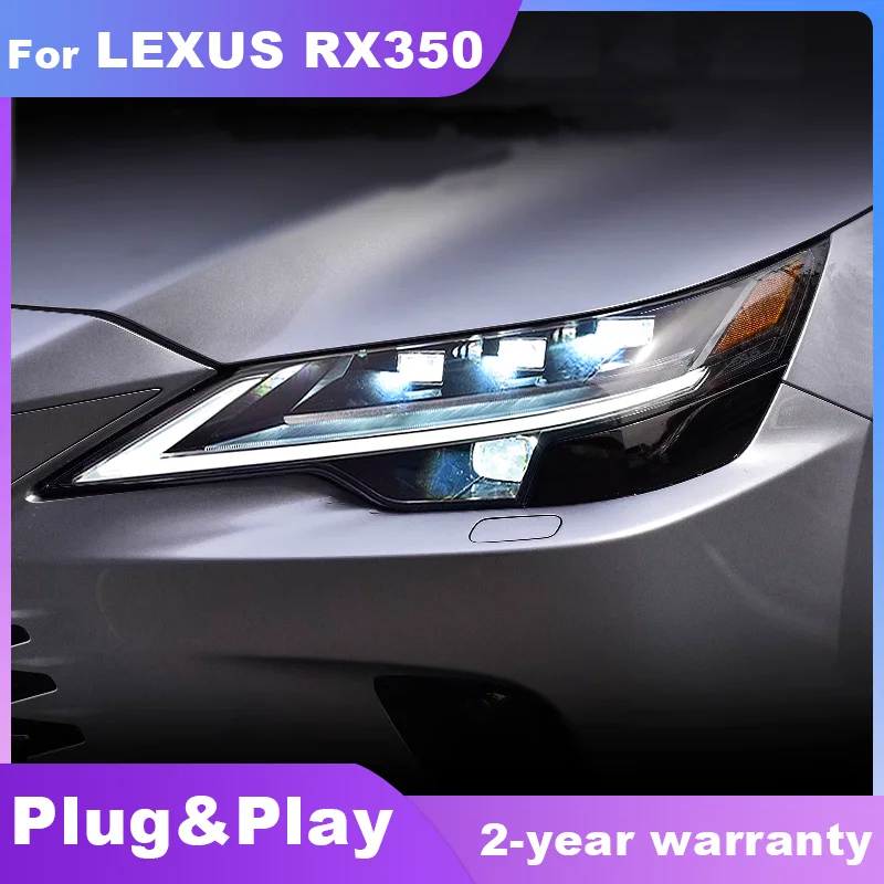 Car Lights For Lexus RX350 RX400h RX450h 2023 2024 Matrix LED Headlights LED Projetor Lens head Lamp DRL Turn signal Front lamp