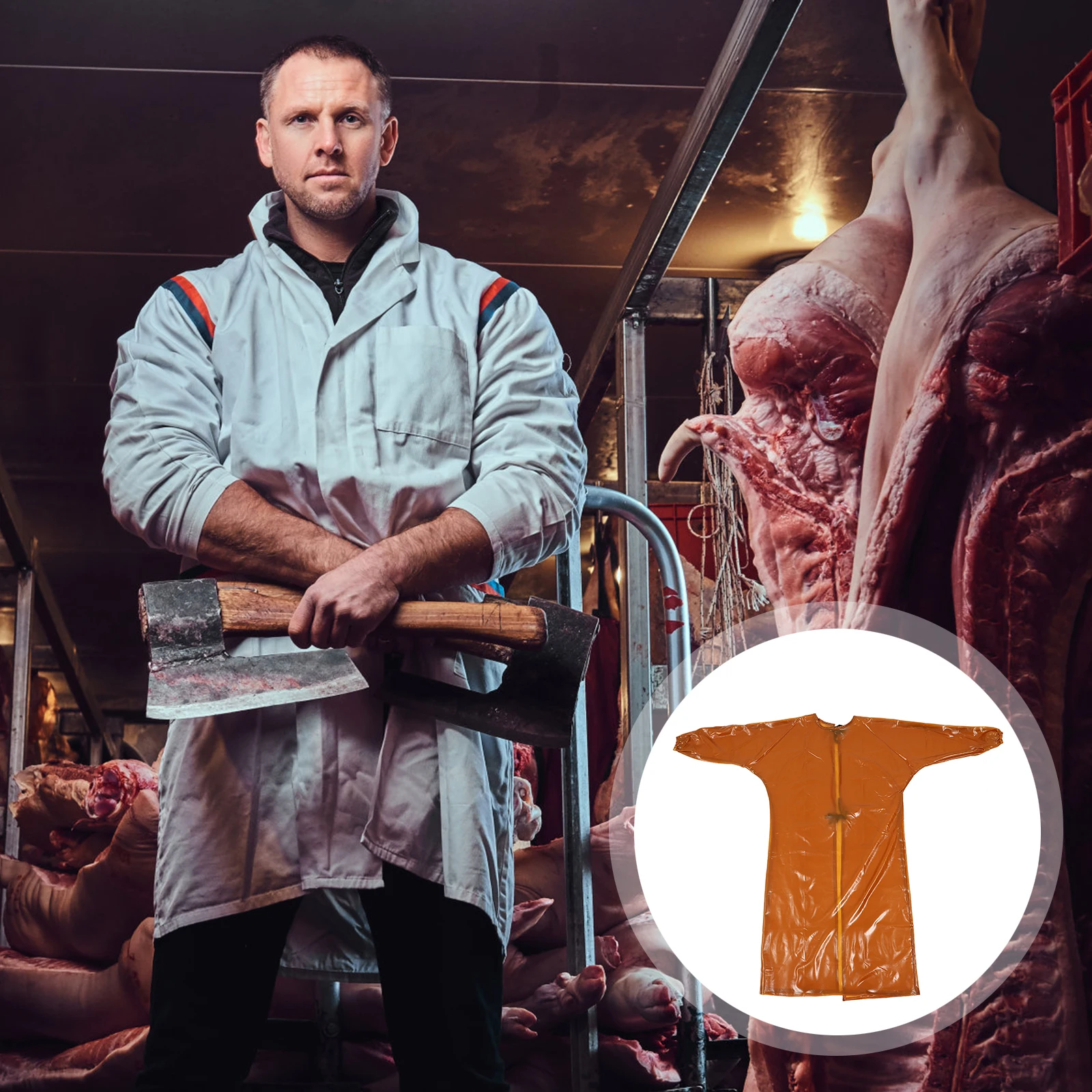 Водонепроницаемая спецодежда, брызгозащищенный комбинезон, дышащий халат для каменной фабрики, убоя, фермы, пищевой фабрики