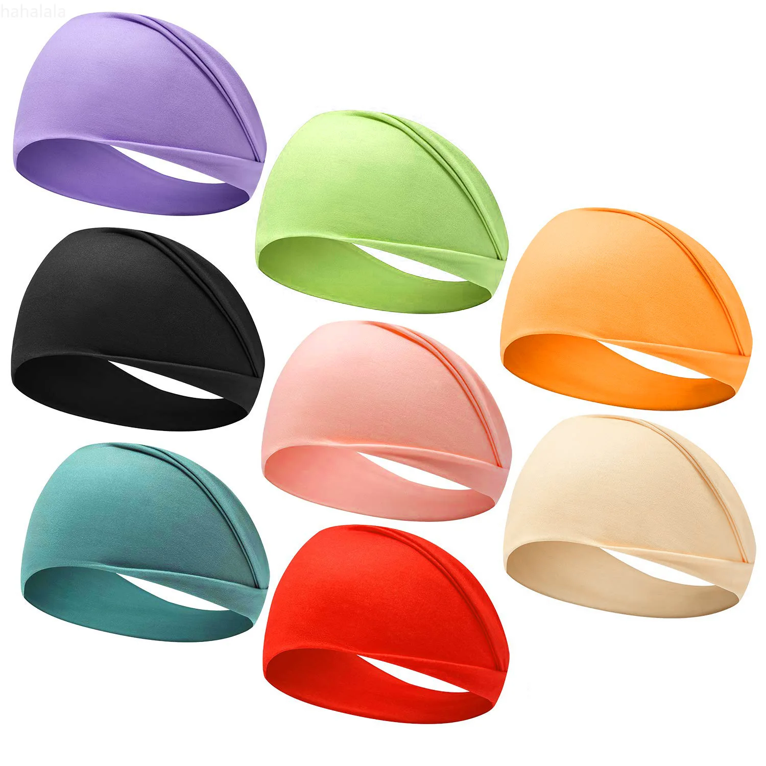 Fashion Sports Headband Men Women Yoga Sweatband Running Hair Band Fitness Headband for Tennis Overgrip Elastic Cotton Headscarf
