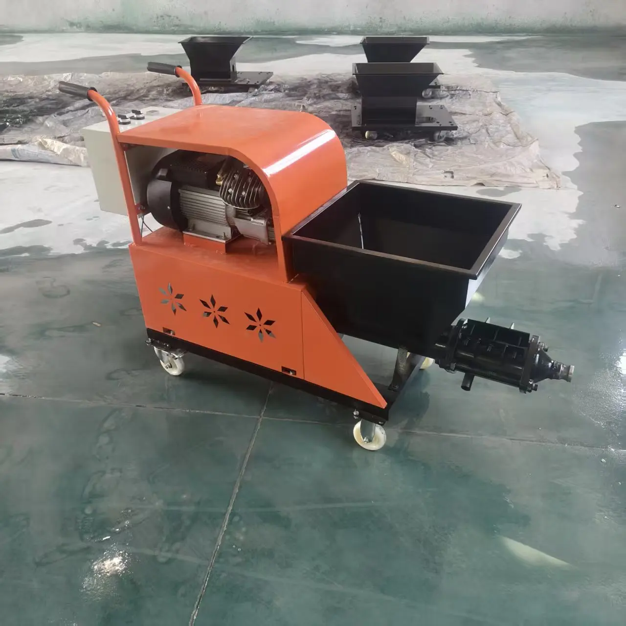 Customized Direct Model 311 Mortar Spray Machine 380V/220V Multi-Purpose Cement Plaster Sprayer 4kw 50L Hopper 15m