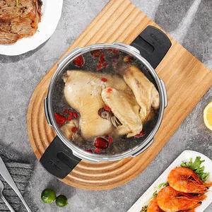 Düdüklü tencere, paslanmaz çelik mini 1.8 l düdüklü tencere, açık tencere mutfak, hızlı indüksiyon sobası, seramik gazlı ısıtıcı Düdüklü tencerede 6 büyük satış, demir - №5