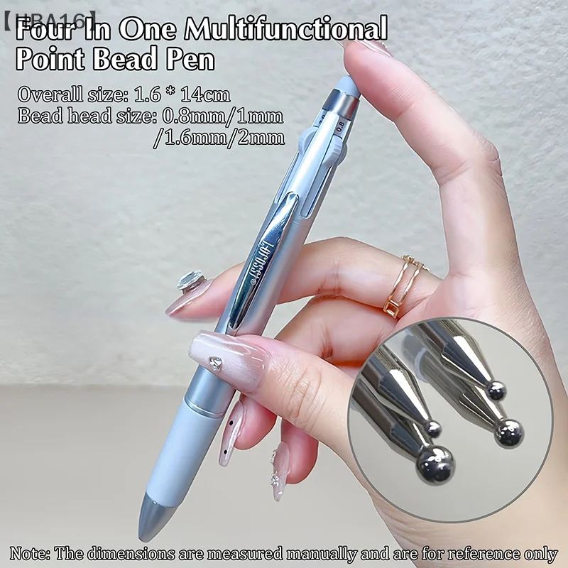 Nail Point Diamond Pen 4-in-1 Embellishment Rotating Nail Point Painting Brush Ballpoint Design Art Tool Manicure Tip Dot Paint