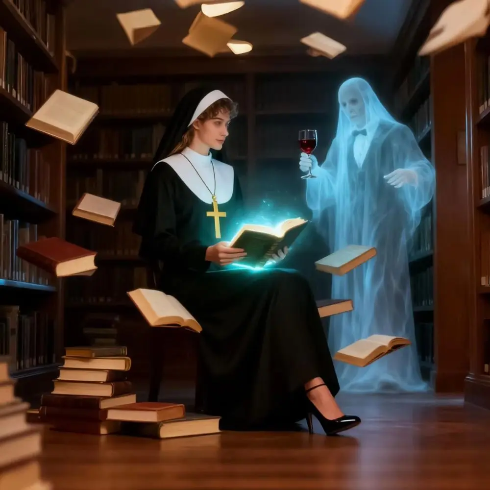 Full Length Virgin Mary Costume Vintage Style Retro Design Nun Costume Fancy Dress Long Dress Long Robe Costume Women