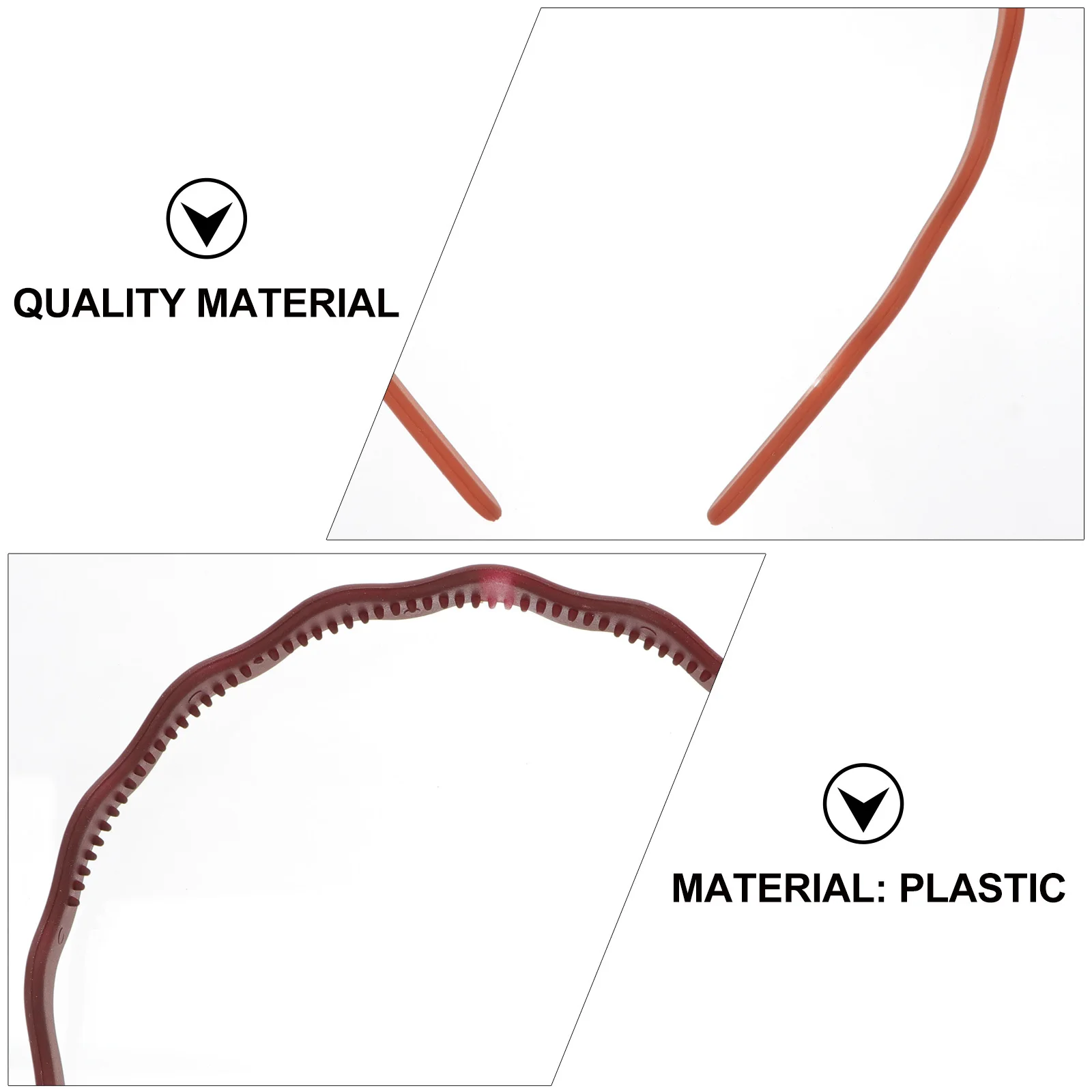

12pcs Plastic Headbands Hairband Teeth Women Teens Daily Use Hair Styling Wavy Headband Tool Accessories