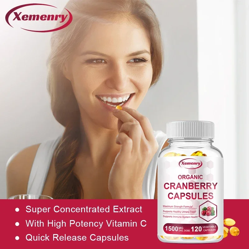 Cranberry Capsules - for Urinary Tract Health Urinary System and Bladder Health Antioxidant